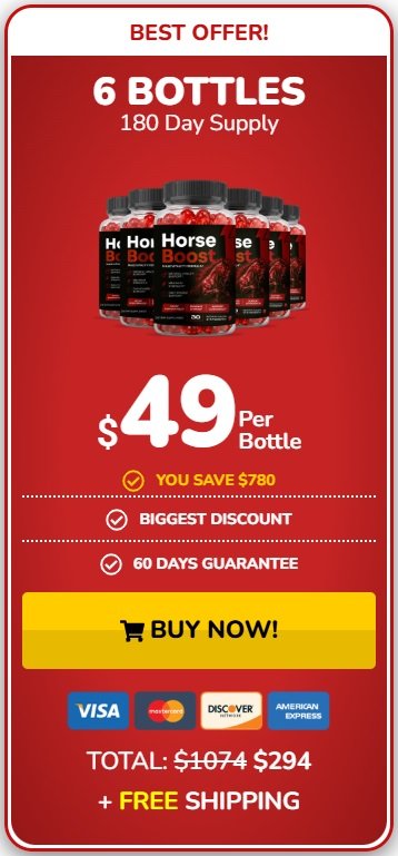 HorseBoost 6 Bottle Price